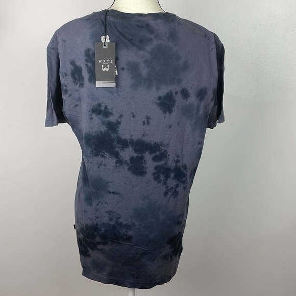 W X Y Z Mfg. Co. Tie Dye Black T-Shirt Skull Size Large - Picture 5 of 9